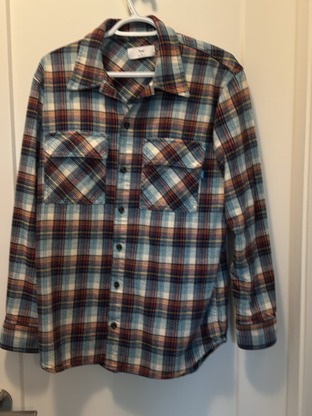 TNA Plaid Button-Down Shirt
